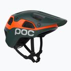 Kerékpáros sisak POC Cularis Pure pargasite green matt/fluorescent orange matt
