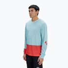 Férfi kerékpáros hosszú ujjú póló POC Motion Air Jersey lazurite blue/carnelian orange