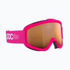 Gyerek síszemüveg POC POCito Iris fluorescent pink/partly sunny light orange