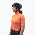 Női kerékpáros mez POC Essential Road zink orange