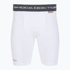 Kompressziós rövidnadrág lágyékvédővel Shock Doctor Compression fehér