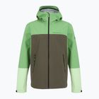 Férfi Peak Performance Trail Hipe Shell kabát borsmenta/fenyőtű/zöld esőkabát