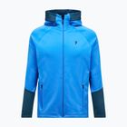 Férfi pulóver Peak Performance Rider Essentials Zip Hood Azure Ascent/Mountain Lake