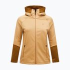 Női pulóver Peak Performance Rider Essentials Zip Hood Sierra Sand/Earthy Summit