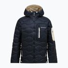 Férfi pehelykabát Peak Performance Helium Utility Down Hood black/sand fog
