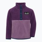 Gyerek polár pulóver Didriksons Monte 6 Half Button northern purple