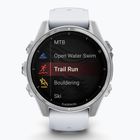 Óra Garmin Fenix 8 43 mm Amoled silver/white stone