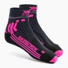 Női futó zokni X-Socks Run Speed Two 4.0 dolomit szürke/neon flamingó