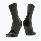 Férfi zokni X-Socks Hike Expert Silver Crew green/black