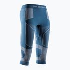 Női termo nadrág X-Bionic Energy Accumulator Light Pants 3/4 mineral blue/arctic white