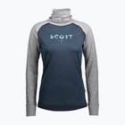 Női termoaktív pulóver SCOTT Defend Merino High Neck light grey melange/dark blue