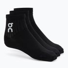 On Running Logo Sock Mid 3 pár fekete