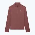 Férfi futópulóver On Core 1/4 Zip barberry