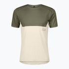 Férfi futópóló SCOTT Endurance Tech hay green/cotton white