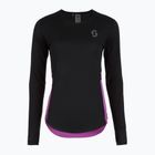 Női futó hosszú ujjú SCOTT Endurance Tech fekete/liquid lila