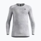 Férfi thermo hosszú ujjú póló ODLO Active Warm X Pow Bl Top Crew Neck silver grey