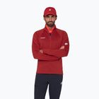 Férfi pulóver Mammut Taiss ML Half Zip Pull dark mammut red