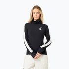Női pulóver super.natural Bunny Roll Neck jet black/f.white/various/eucalyptus gl