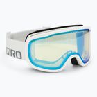 Gogle narciarskie Giro Cruz white wordmark/ yellow boost