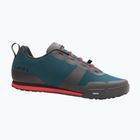 Férfi kerékpáros platform cipő Giro Tracker Fastlace harbor blue/bright red
