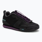 Női platform kerékpáros cipő Giro Tracker Fastlace fekete/throwback lila