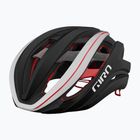Kerékpáros sisak Giro Aether Spherical MIPS matte black/white/red