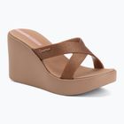 Női papucsok Ipanema High Fashion II Slide brown/glitter/pink