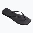 Női Havaianas Slim Square flip flopok fekete