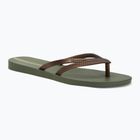 Ipanema Bossa zöld/bronz női flip flopok