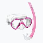 Gyerek snorkeling készlet Mares Combo Seahorse pink/clear