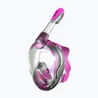 Gyermek teljes arcú maszk snorkelinghez SEAC Magica black silicone/pink