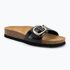Scholl Kathleen Kathleen Printed Leather női flip-flopok fekete