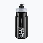 Kerékpáros kulacs Elite Jet 550 ml black/grey logo