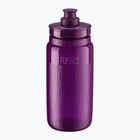 Elite FLY Tex 550 ml átlátszó/lila kerékpáros palack