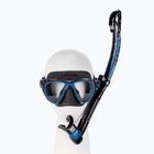 Cressi búvárszett Quantum maszk + Itaca Ultra Dry snorkel fekete-kék DM405020