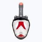 Gyermek teljes arcot fedő snorkelmaszk Cressi Kiddy Full Face Jr black/clear/red