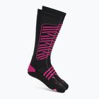 Sí zokni Mico Heavy Weight Superthermo Primaloft Merino Ski black fuchsia