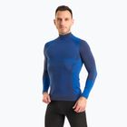 Férfi Mico Warm Control Mock Neck thermo póló kék IN01851