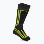 Sí zokni Mico Light Weight Odor Zero X-Static Ski anthracite/fluorescent yellow