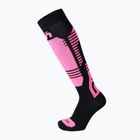 Gyerek sízokni Mico Light Weightsuperthermo Merino Ski nero/fucsia fluo