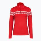 Női thermo pulóver Newland Hilde Half Zip red/white