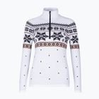 Női thermo pulóver Newland Isalind Half Zip white/black
