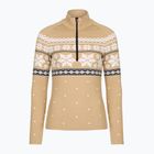 Női thermo pulóver Newland Isalind Half Zip biscuit/white