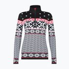 Női thermo pulóver Newland Kristel Half Zip black/white