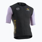 Northwave Extreme Evo black/lilac férfi kerékpáros póló