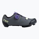 Női MTB kerékpáros cipő Northwave Razer sötétszürke/sötét lila