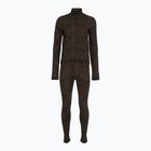Női termoaktív fehérnemű szett EA7 Emporio Armani Ski Jacquard Knitted fancy brown animal print