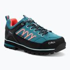Női túrabakancs CMP Moon Low Wp teal/red fluo