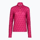 Női sípulóver EA7 Emporio Armani Pure Powerstretch T-Top Half Zip fancy vivacious mono