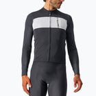 Férfi kerékpáros hosszú ujjú felső Castelli Prologo 7 light black/silver gray/ivory